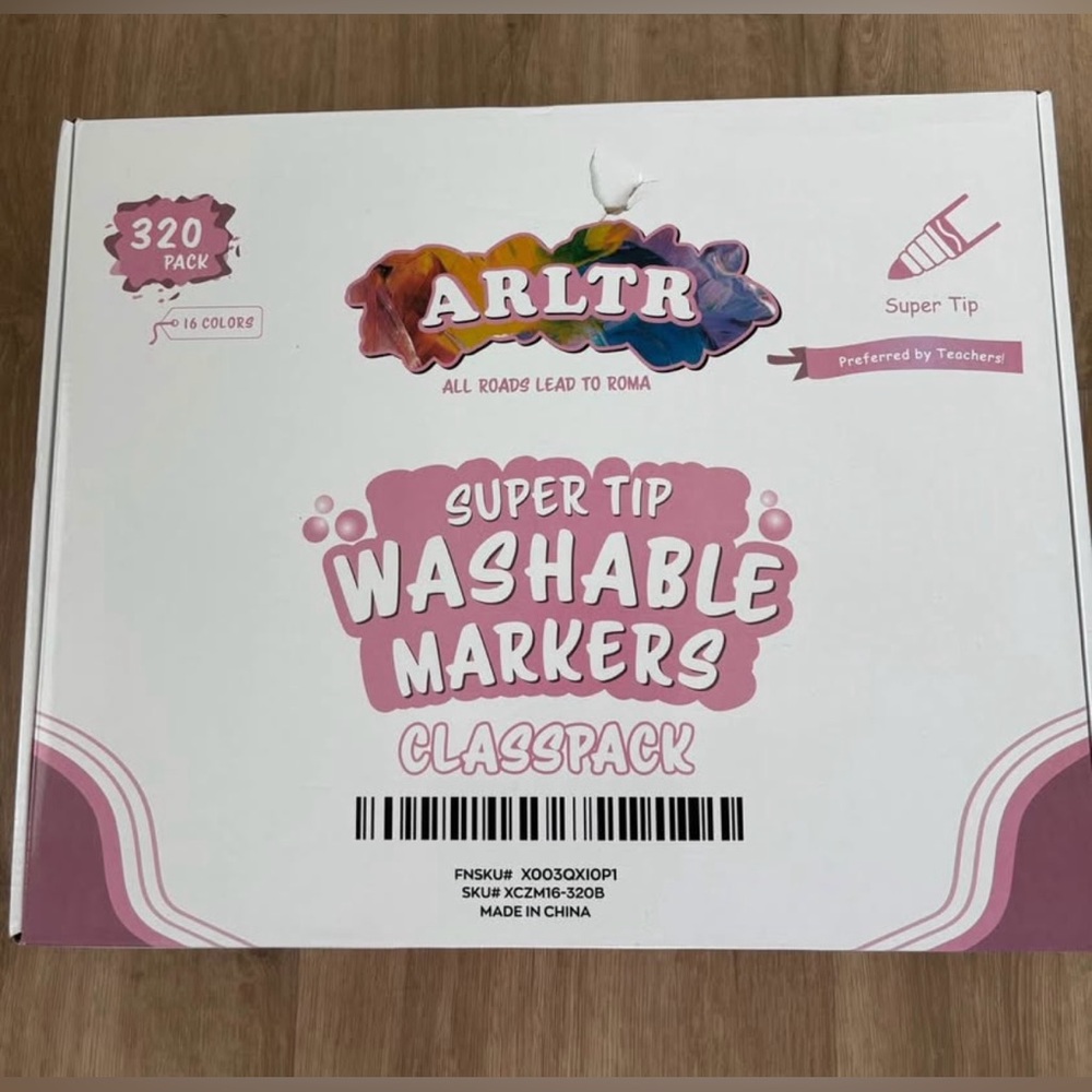 Set of 320 washable markers - Picture 1 of 3